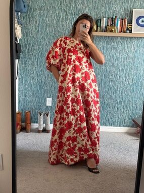 Hansen and Gretel Carmen Linen Blend One-Shoulder Maxi Dress